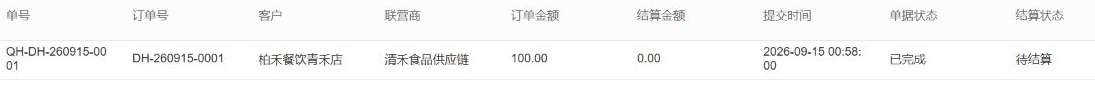 历史商家子单一百元已完成但待结算，提交日期不代完成日期。
