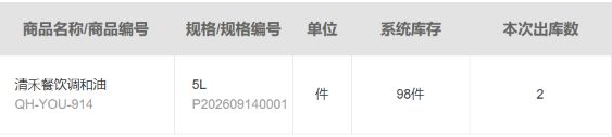 历史商家出库局部:5L规格、件、系统库存98件与本次出库2;当前发货入口及进度须回原出库记录核对。