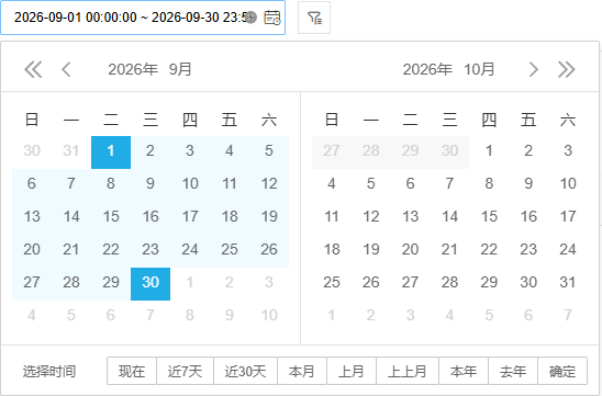原订货汇总历史日期弹层仅说明保起止,不是当前分类页,也不证明当前查询结果。