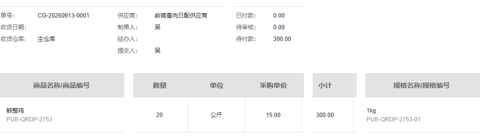 历史PC旧采购单金额
