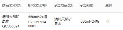 PC历史商品规格、票面品名规格和单位件,不能仅商品简称合并