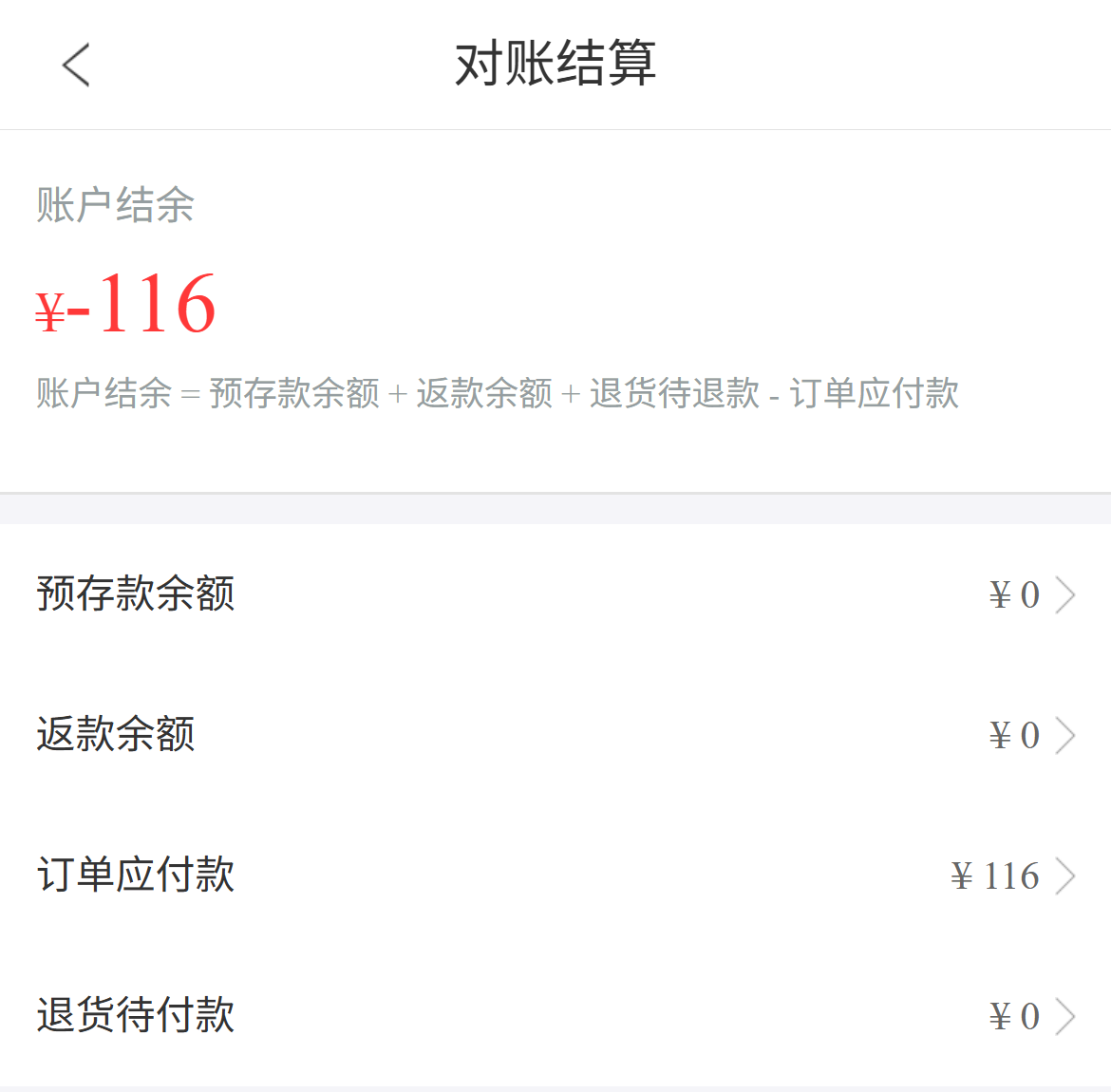 原手机客户结余与单订单待付区别