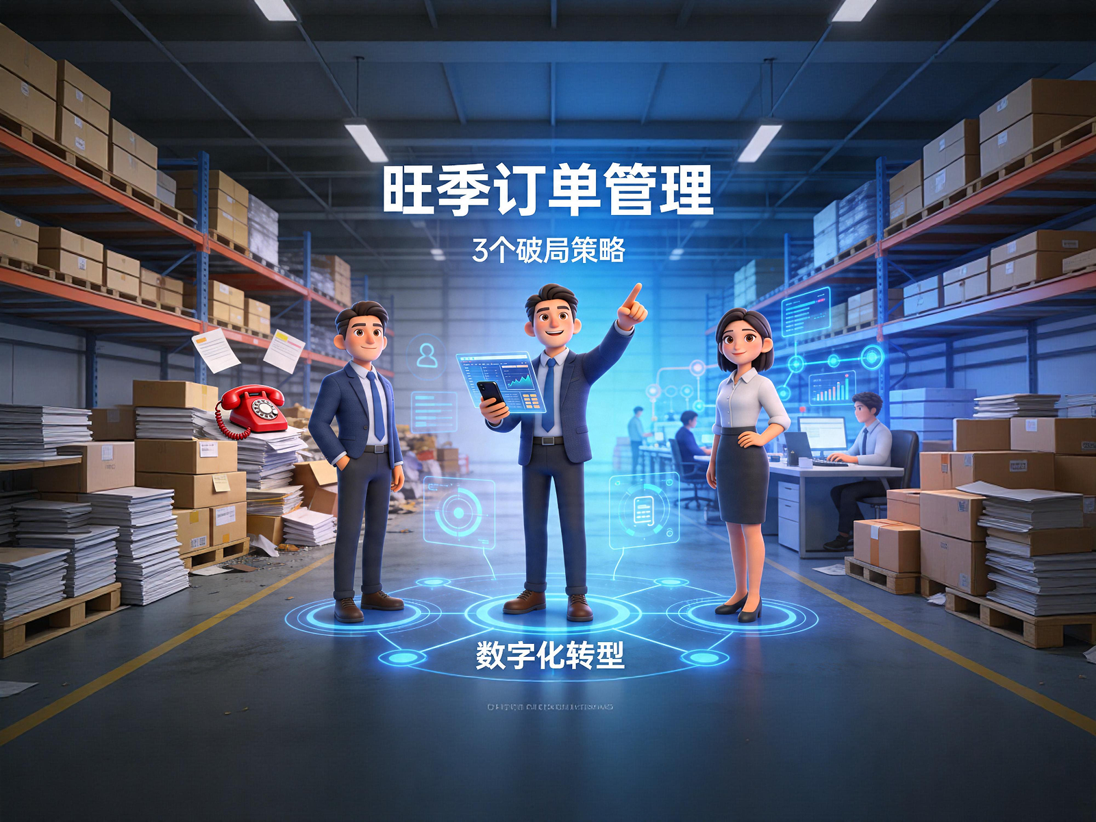旺季订单堆积如山电话被打爆？商贸老板的3个破局策略