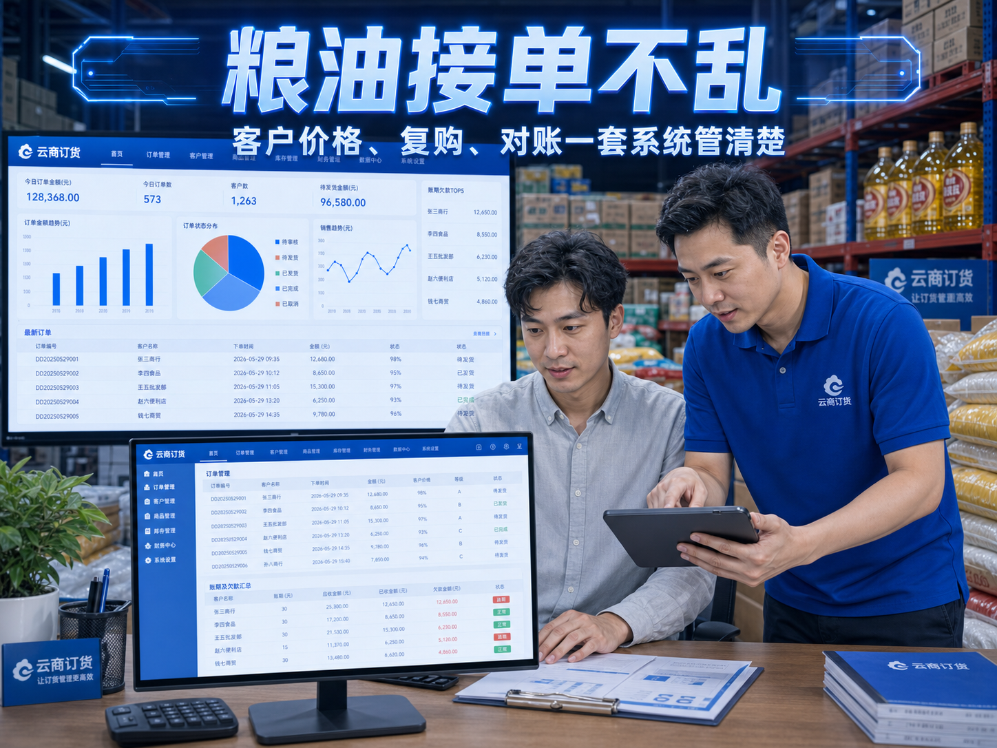粮油调料订货系统：从聊天记录到对账单少扯皮的关键｜云上订货·批发企业客户管理——云商订货