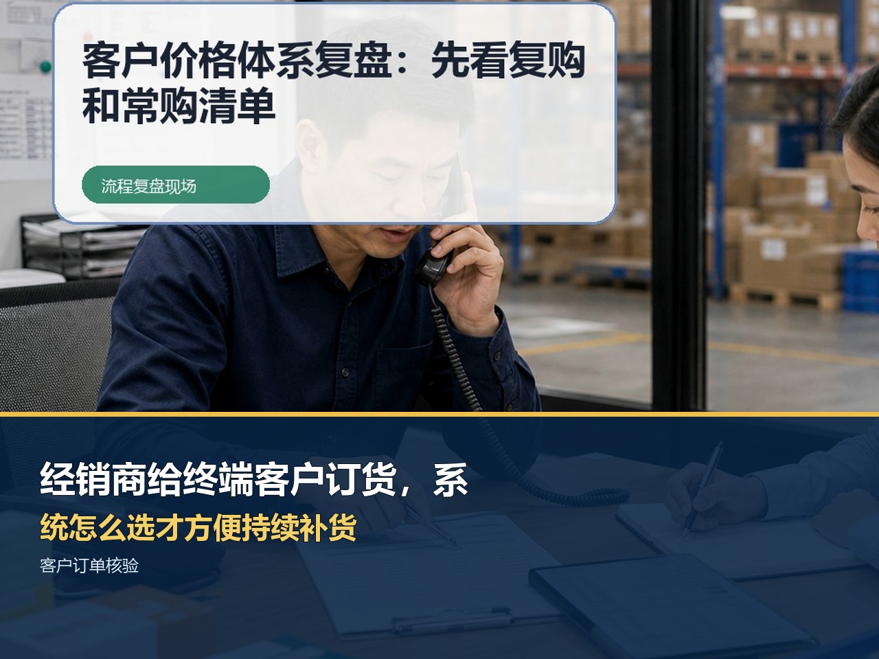 经销商给终端客户订货，系统怎么选才方便持续补货？