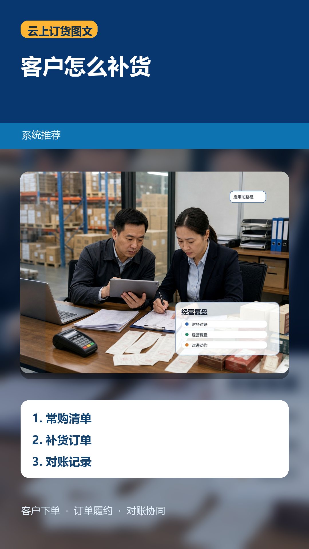 推荐订货系统前，先问清客户怎么补货