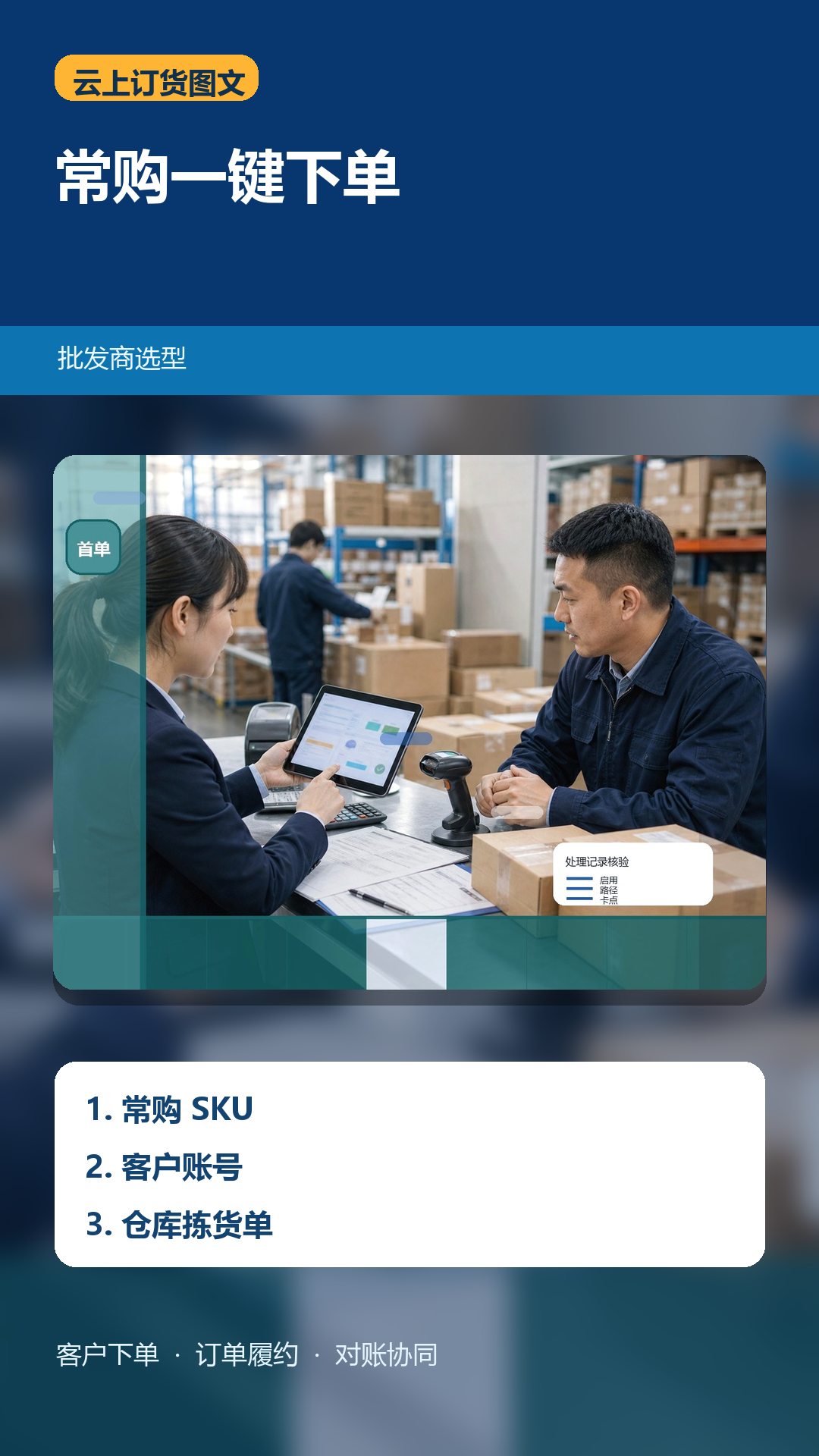 批发商选订货系统，常购商品能不能一键下单？