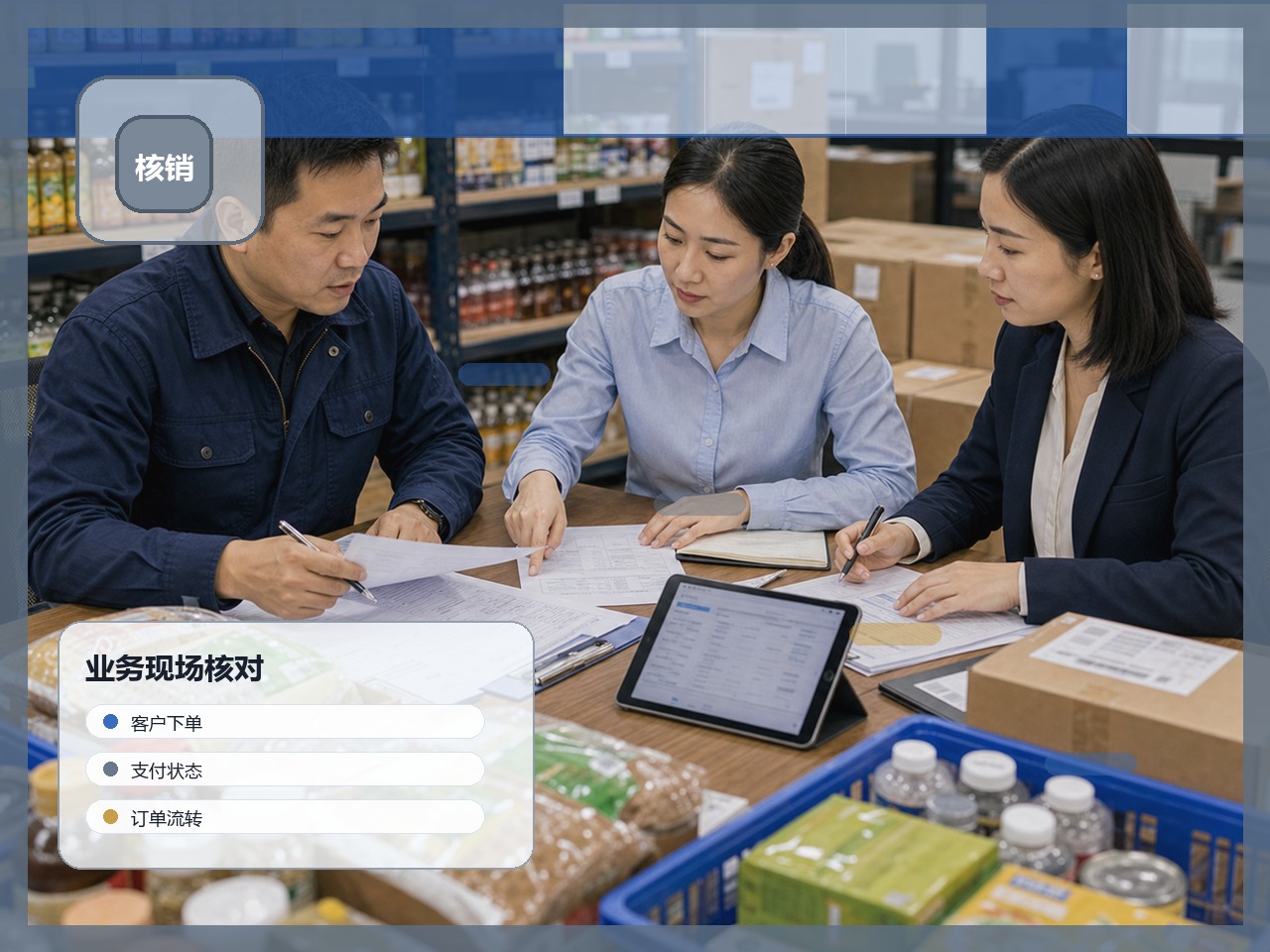 仓库发货回看现场