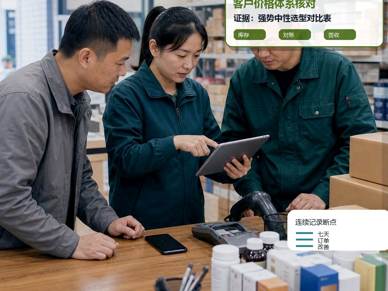 订货系统真实订单与案例材料对照