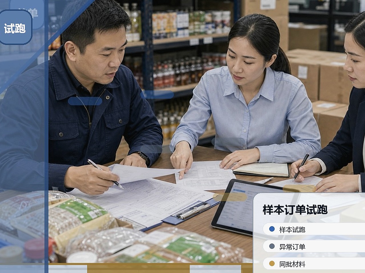 客户订单核验现场