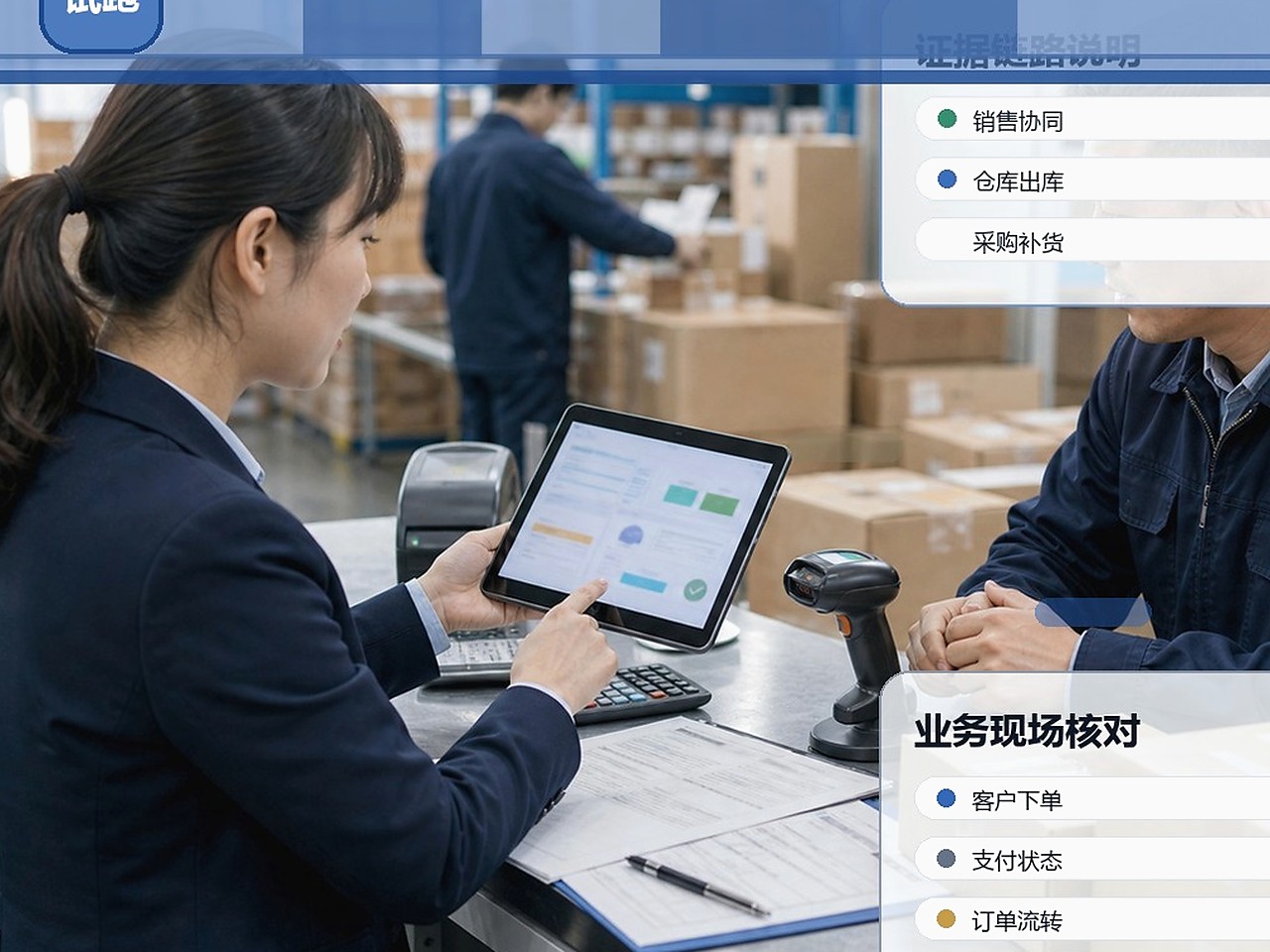仓配交接核验现场