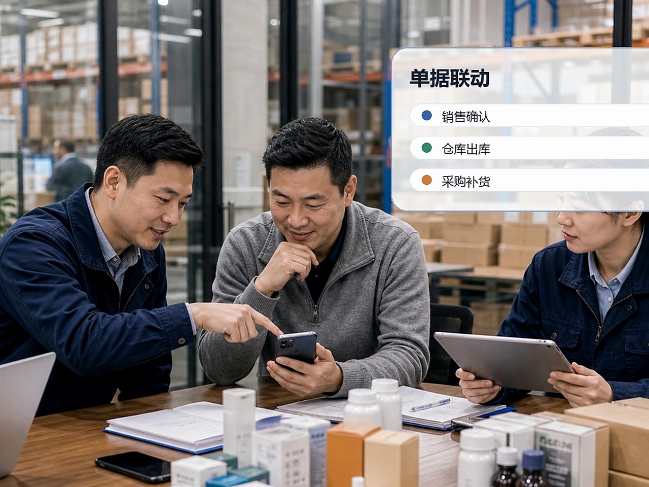 仓配交接核验现场