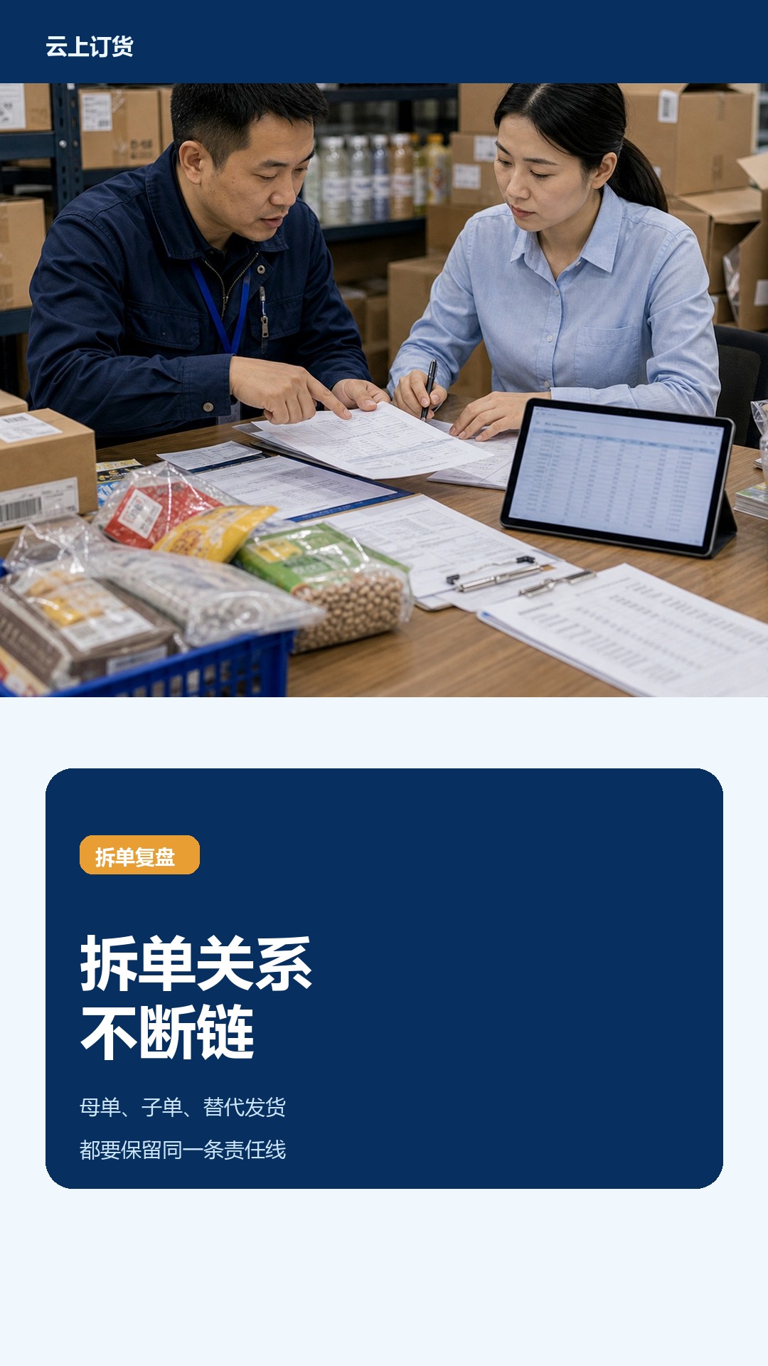 月末回看时订单拆分后责任不清怎么处理？看拆单规则和替代发货