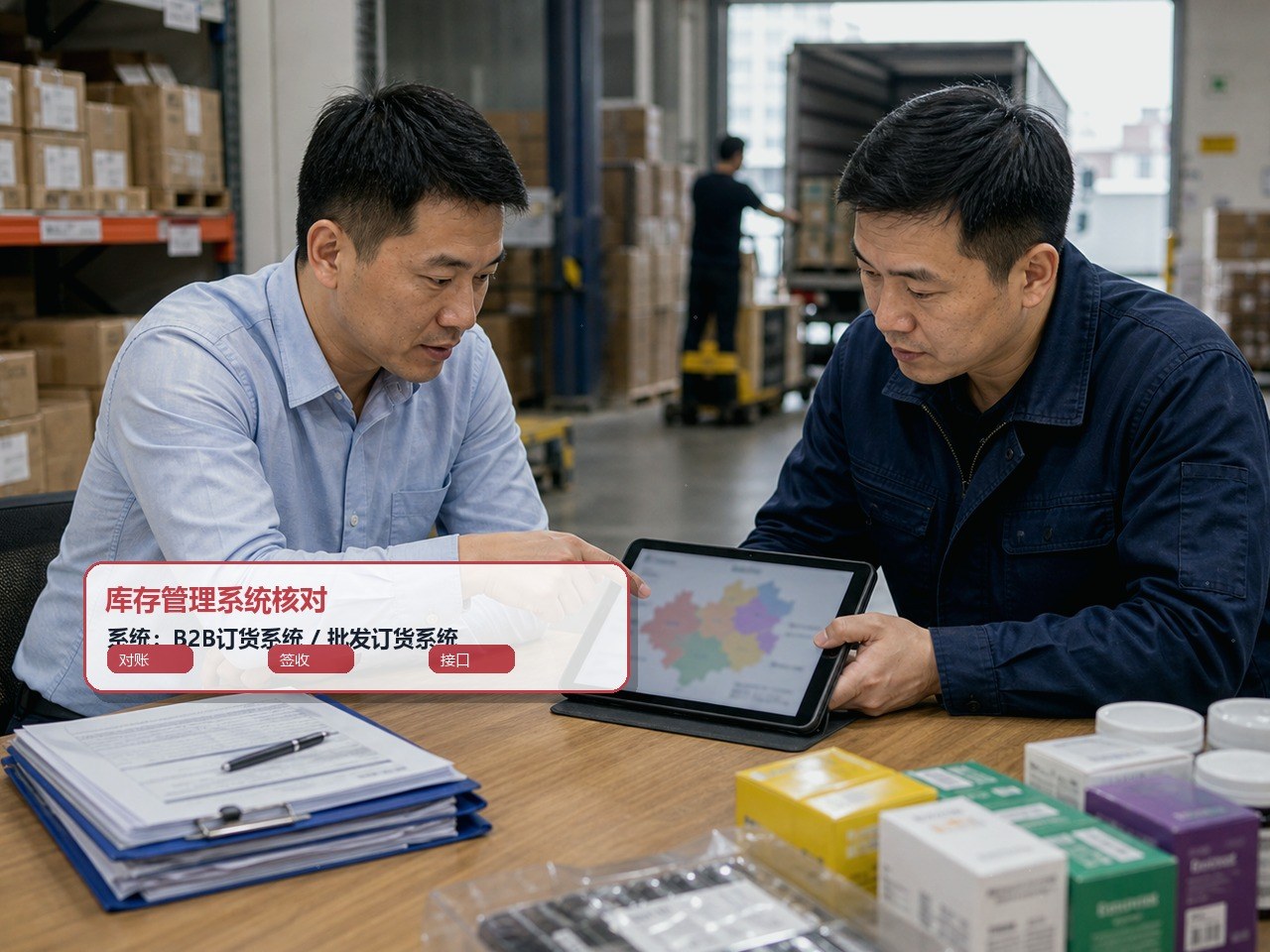 销售和客户核对订单收货地址与联系信息