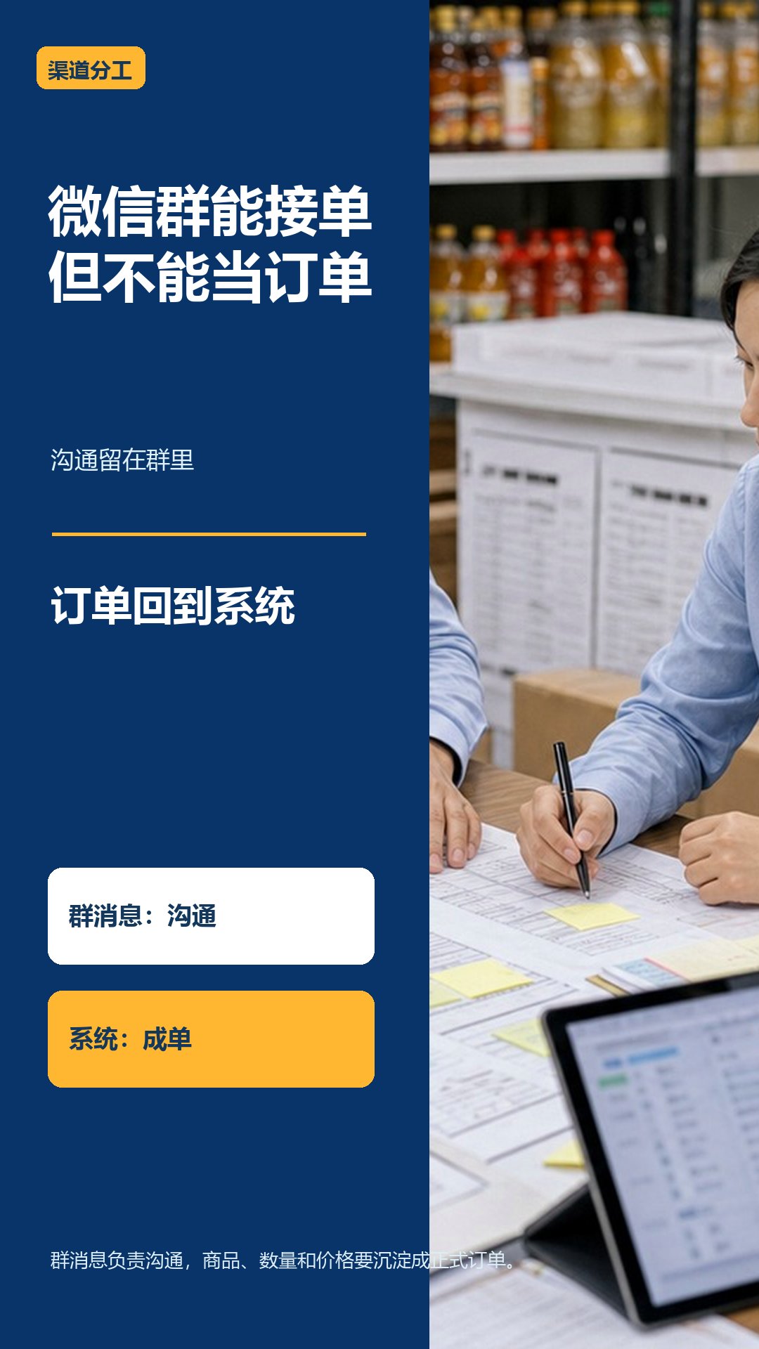 订货系统能替代微信群接单吗？先看业务怎么跑