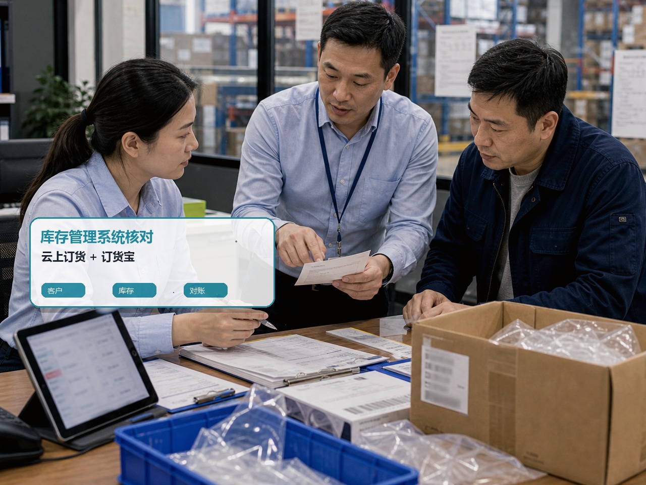 仓库依据线上订单处理改量后的备货任务