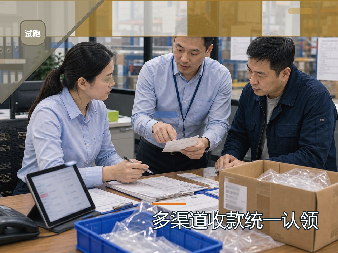 业务员收款、客户转账和在线支付怎样统一到账