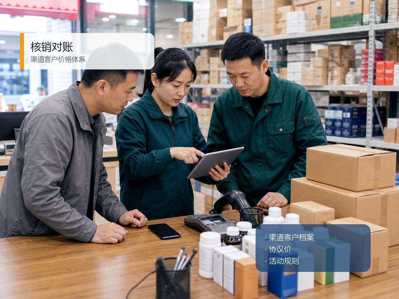 批发仓配与连锁门店在订单链中承担不同动作