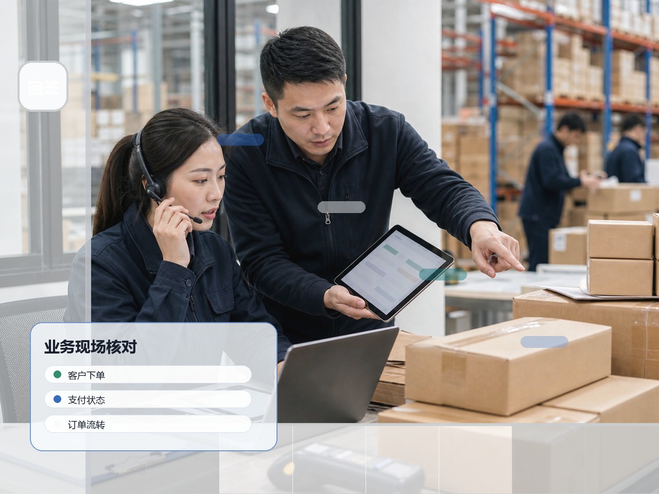 业务现场与复购入口
