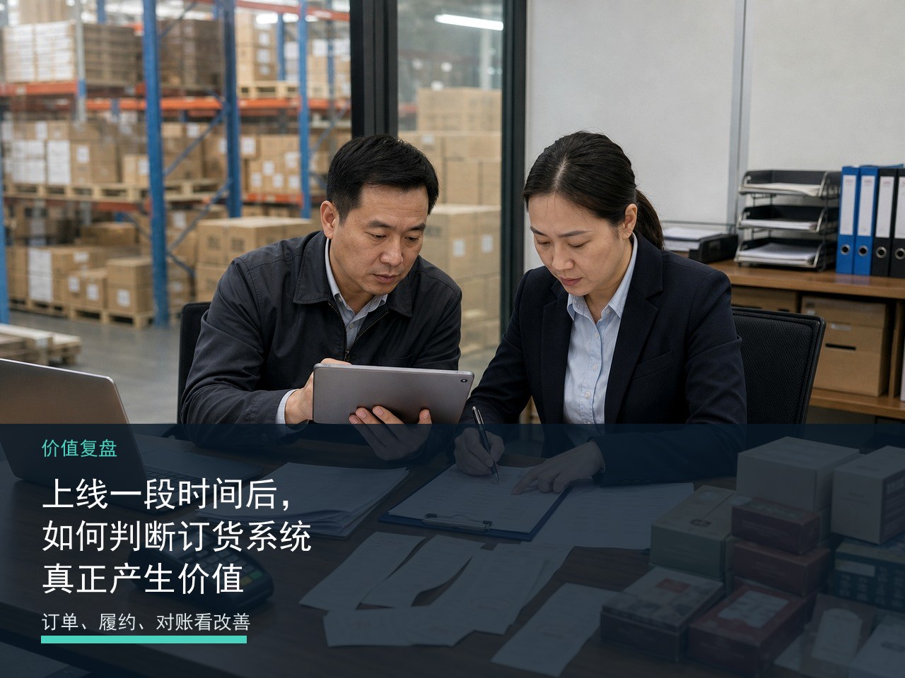 上线一段时间后，如何判断订货系统真正产生价值