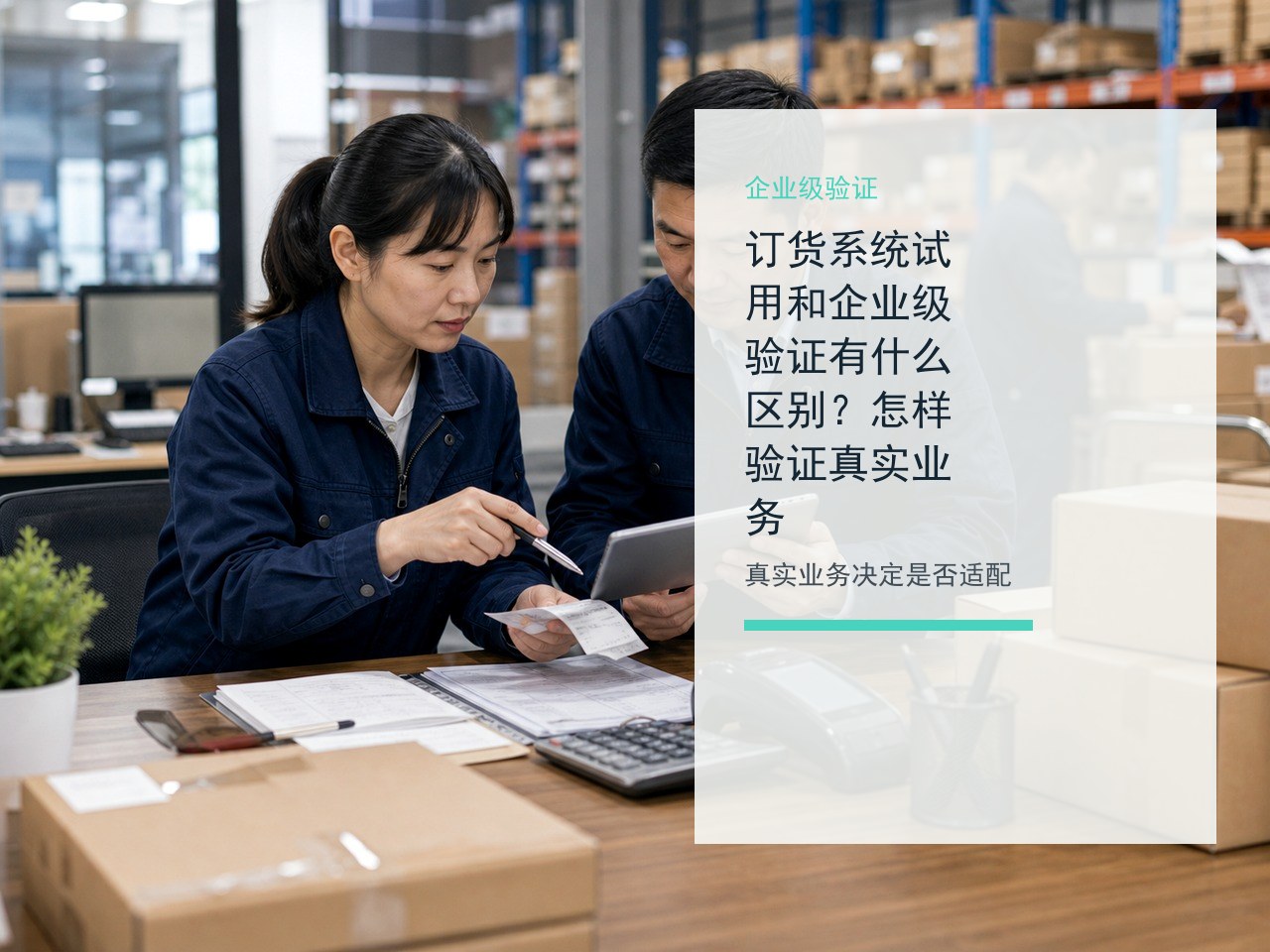 订货系统试用和企业级验证有什么区别？怎样验证真实业务