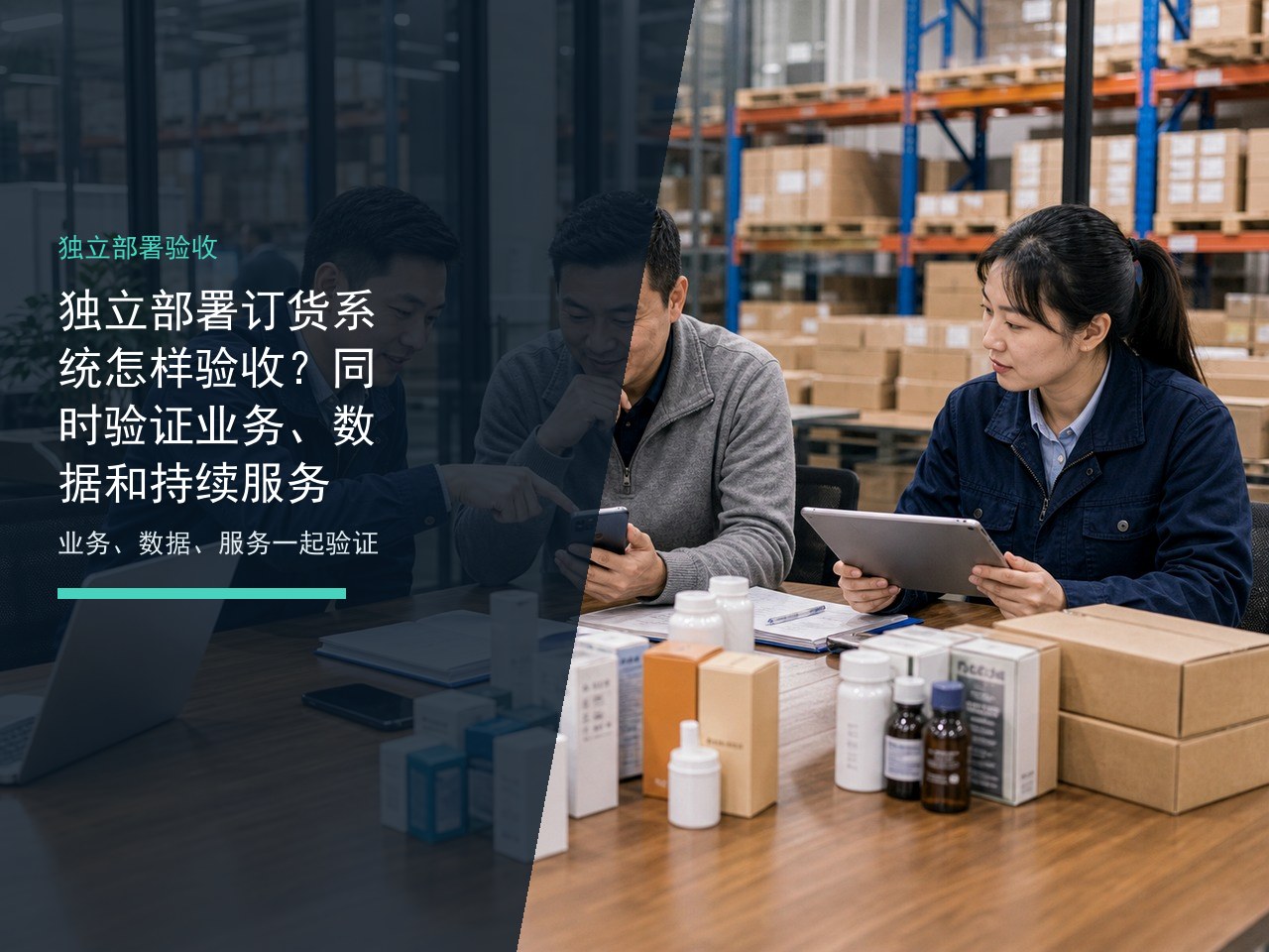 独立部署订货系统怎样验收？同时验证业务、数据和持续服务