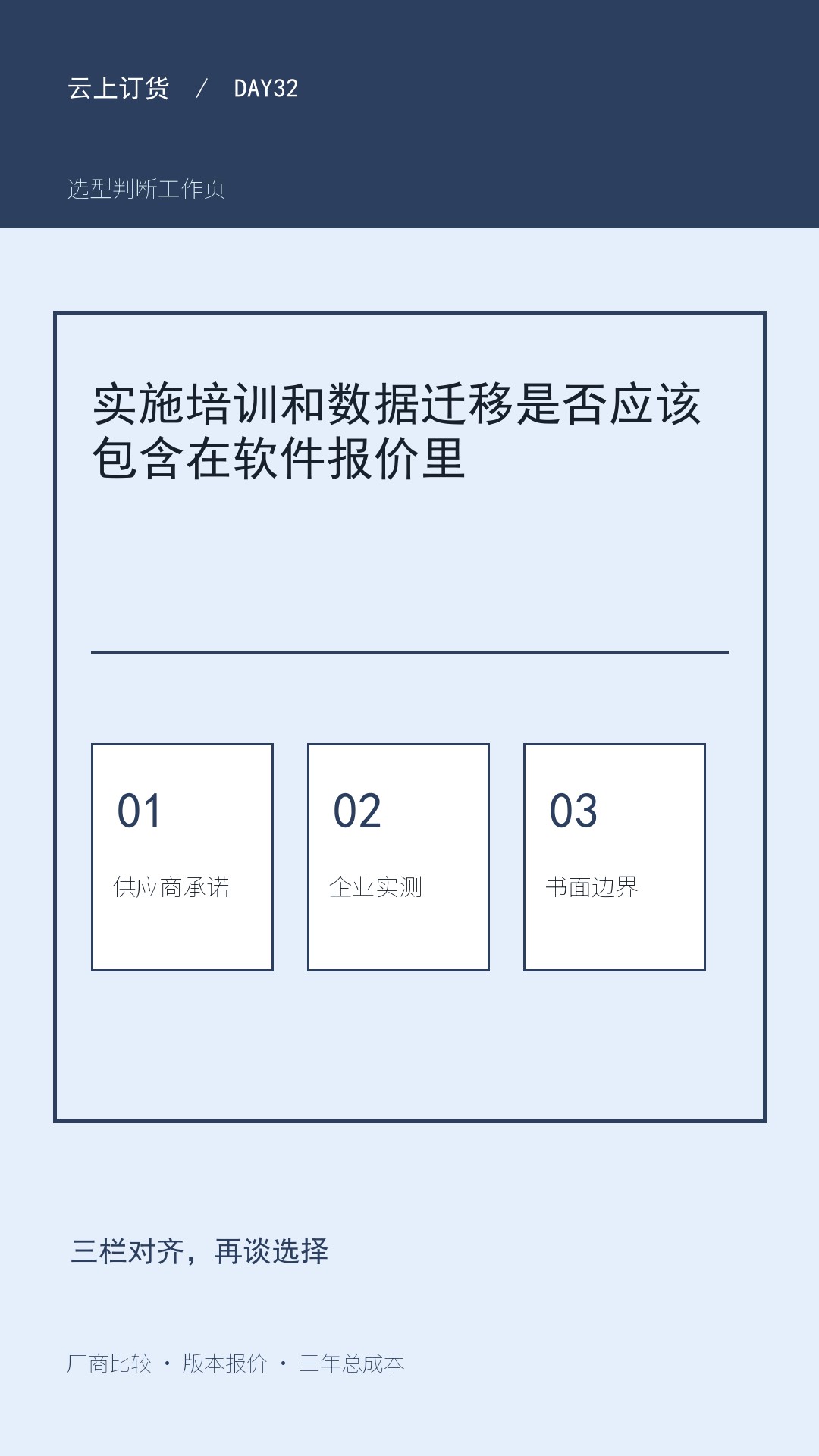 实施培训和数据迁移是否应该包含在软件报价里