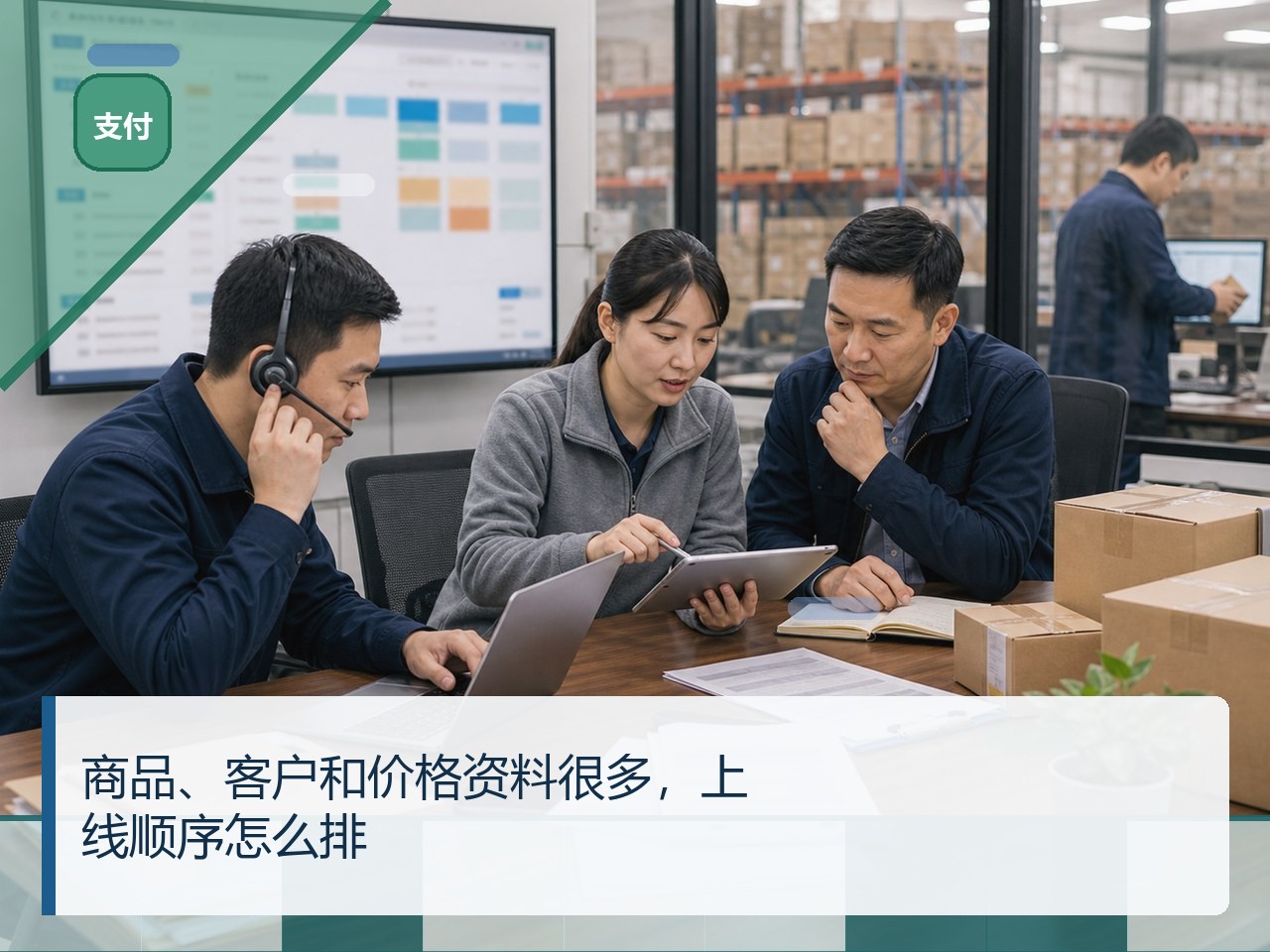 商品、客户和价格资料很多，上线顺序怎么排