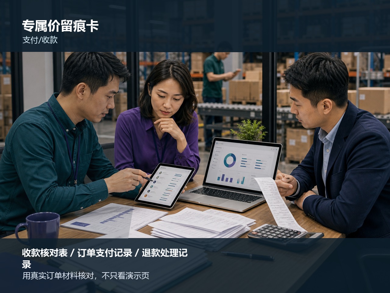 称重商品月结的订单与业务材料核对