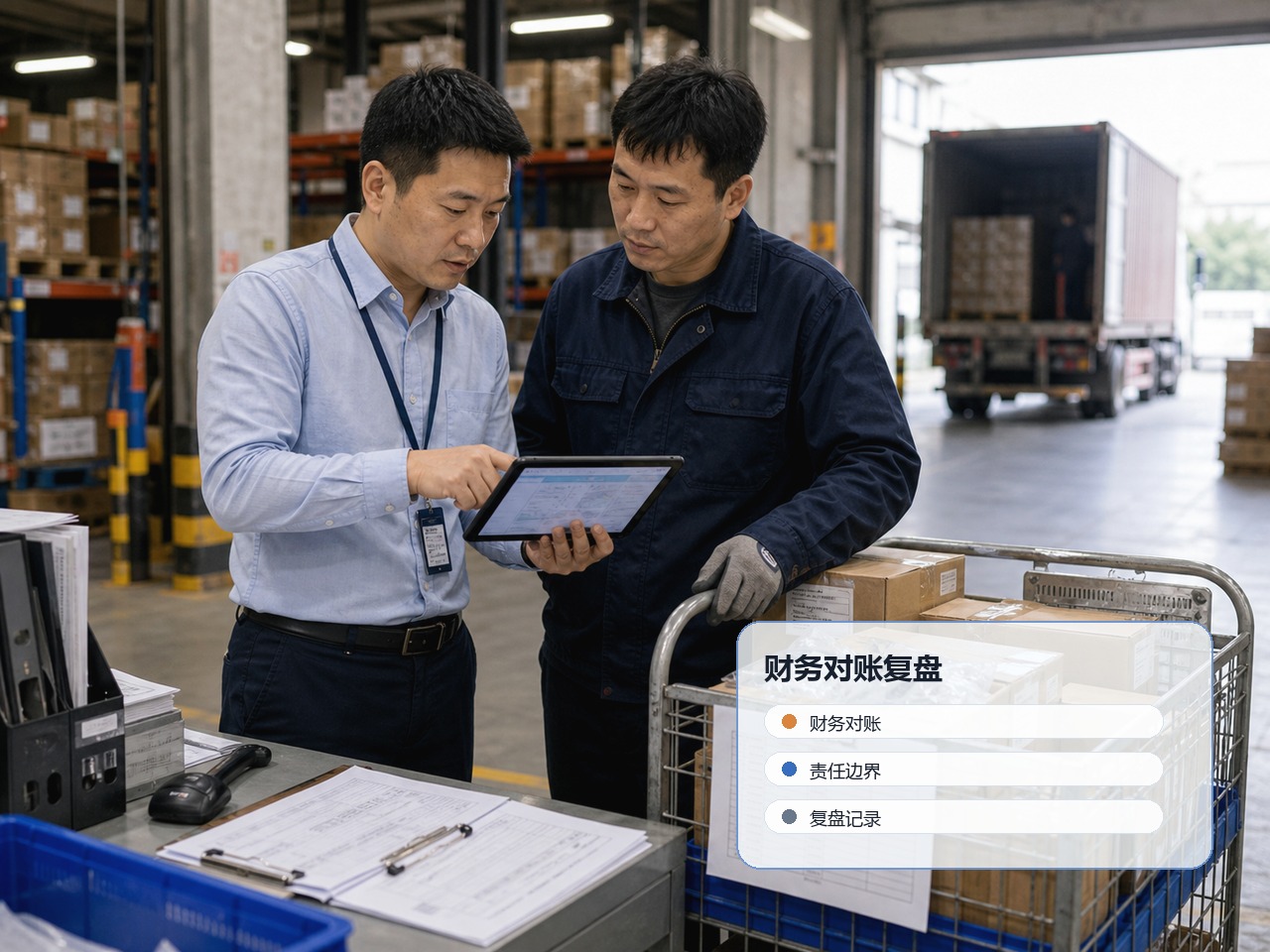 分销线路任务的订单与业务材料核对