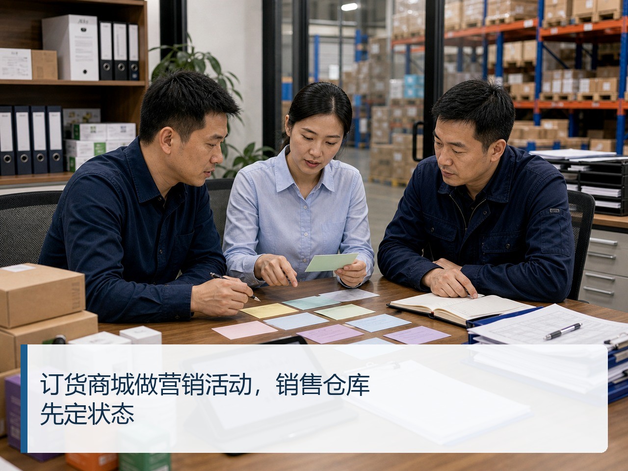 订货商城做营销活动，销售仓库先定状态