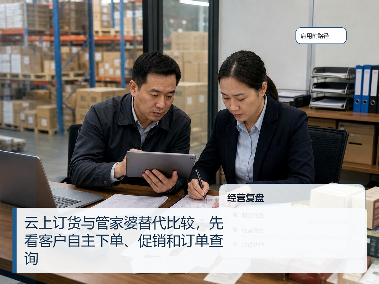 云上订货与管家婆替代比较，先看客户自主下单、促销和订单查询
