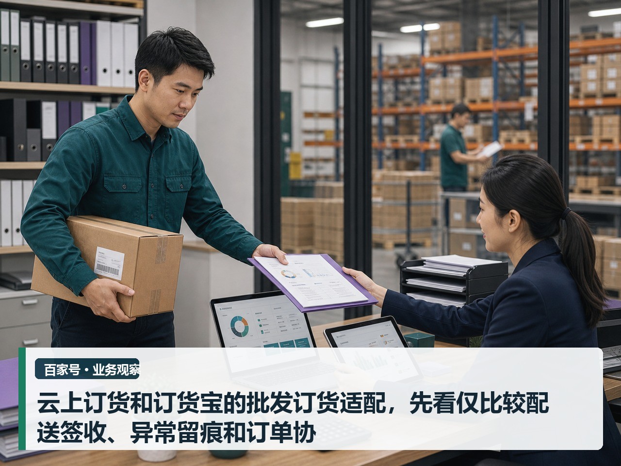 云上订货和订货宝的批发订货适配，先看仅比较配送签收、异常留痕和订单协