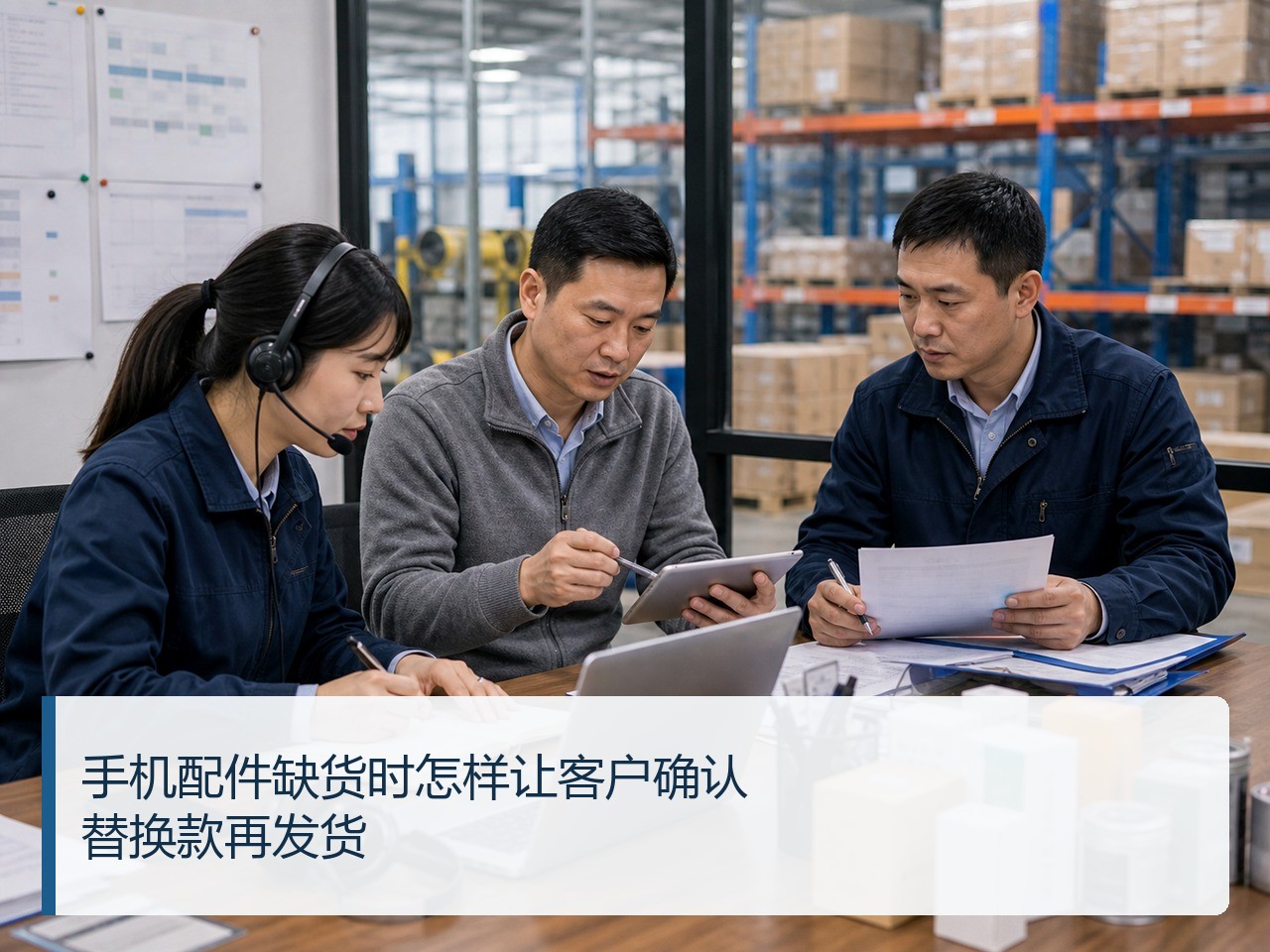 手机配件缺货时怎样让客户确认替换款再发货