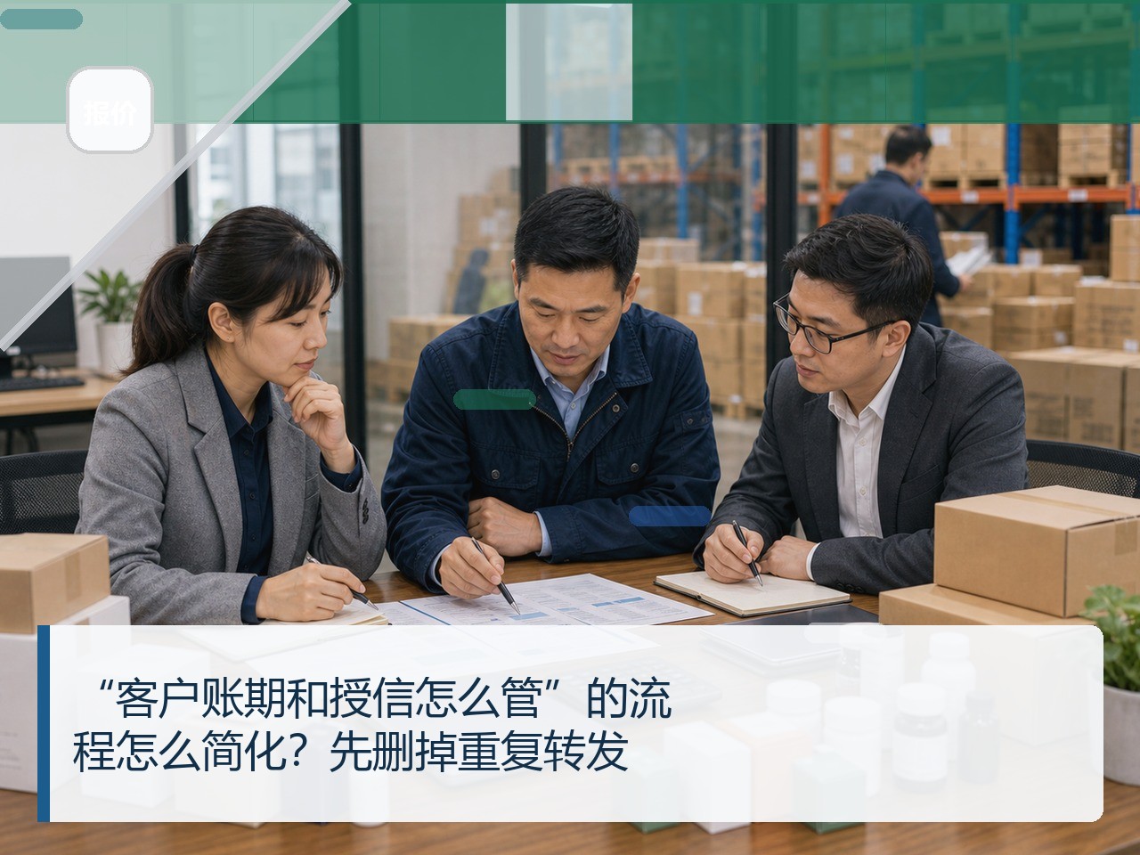“客户账期和授信怎么管”的流程怎么简化？先删掉重复转发