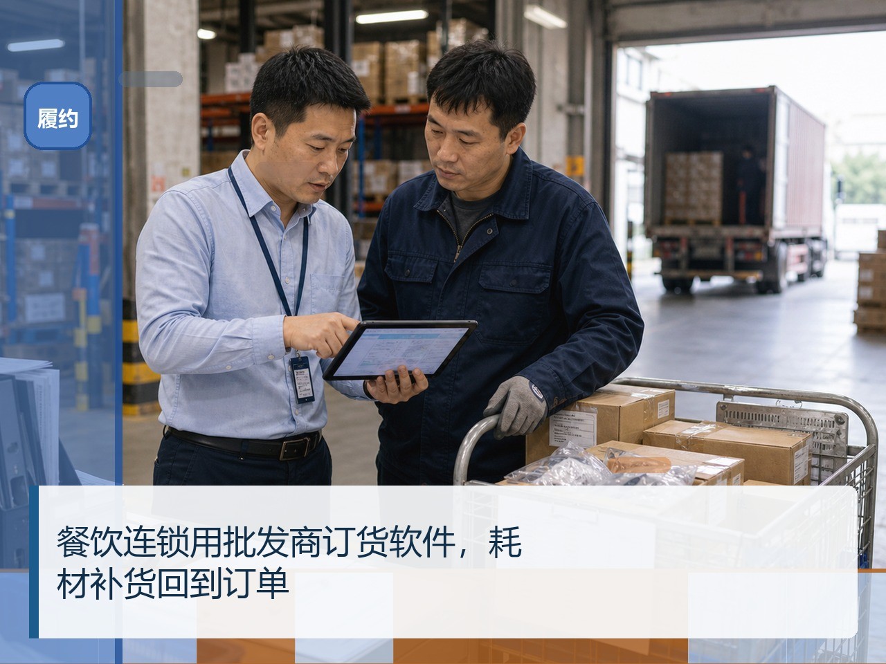 餐饮连锁用批发商订货软件，耗材补货回到订单