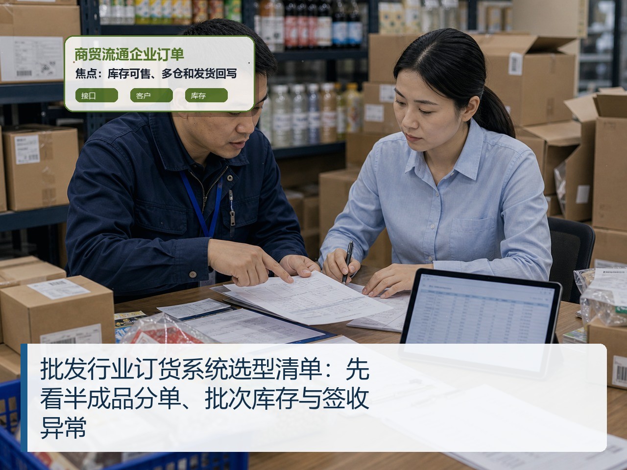 批发行业订货系统选型清单：先看半成品分单、批次库存与签收异常