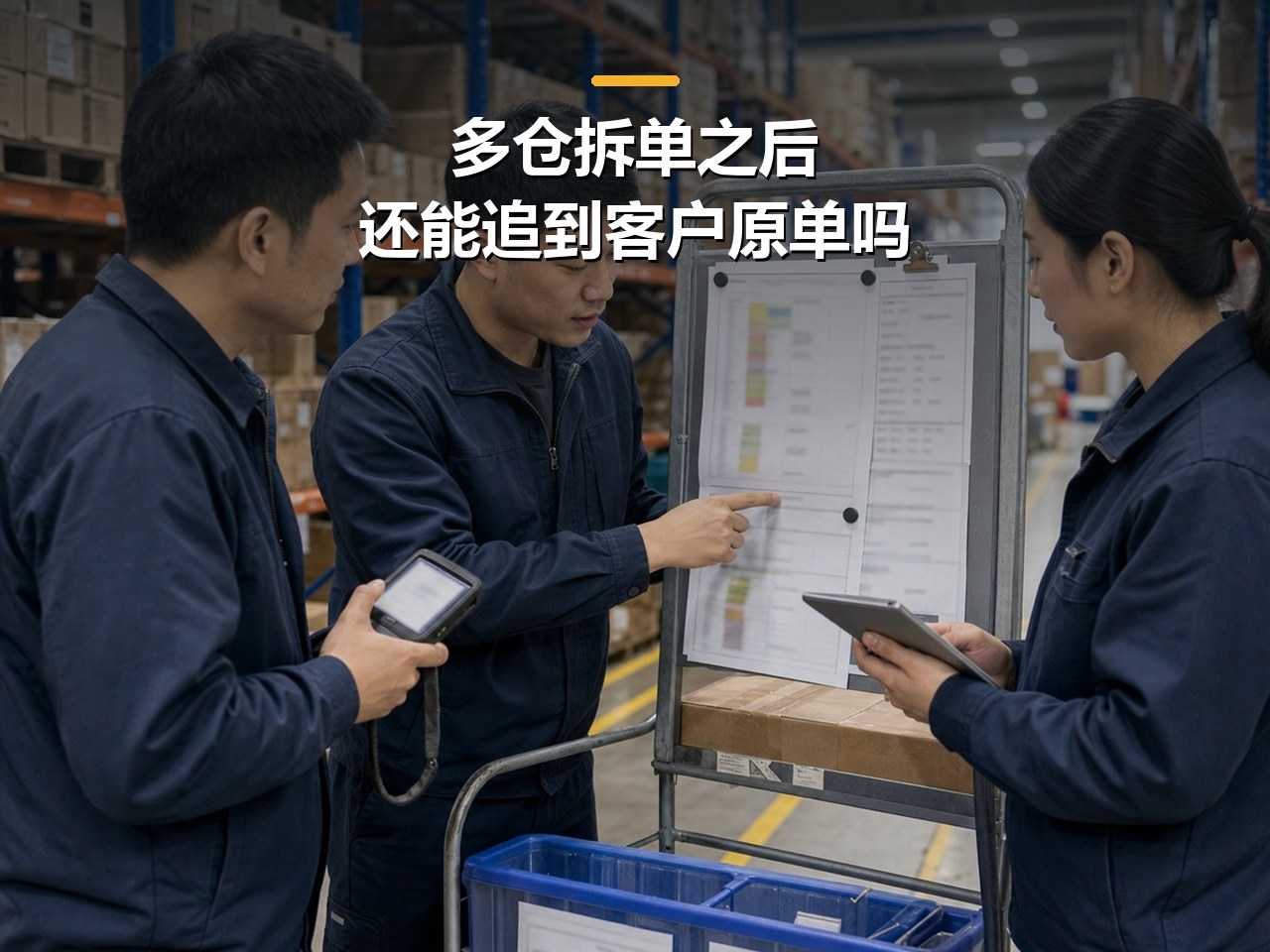多仓业务用批发业务订货系统，拆单后还能追到原订单吗