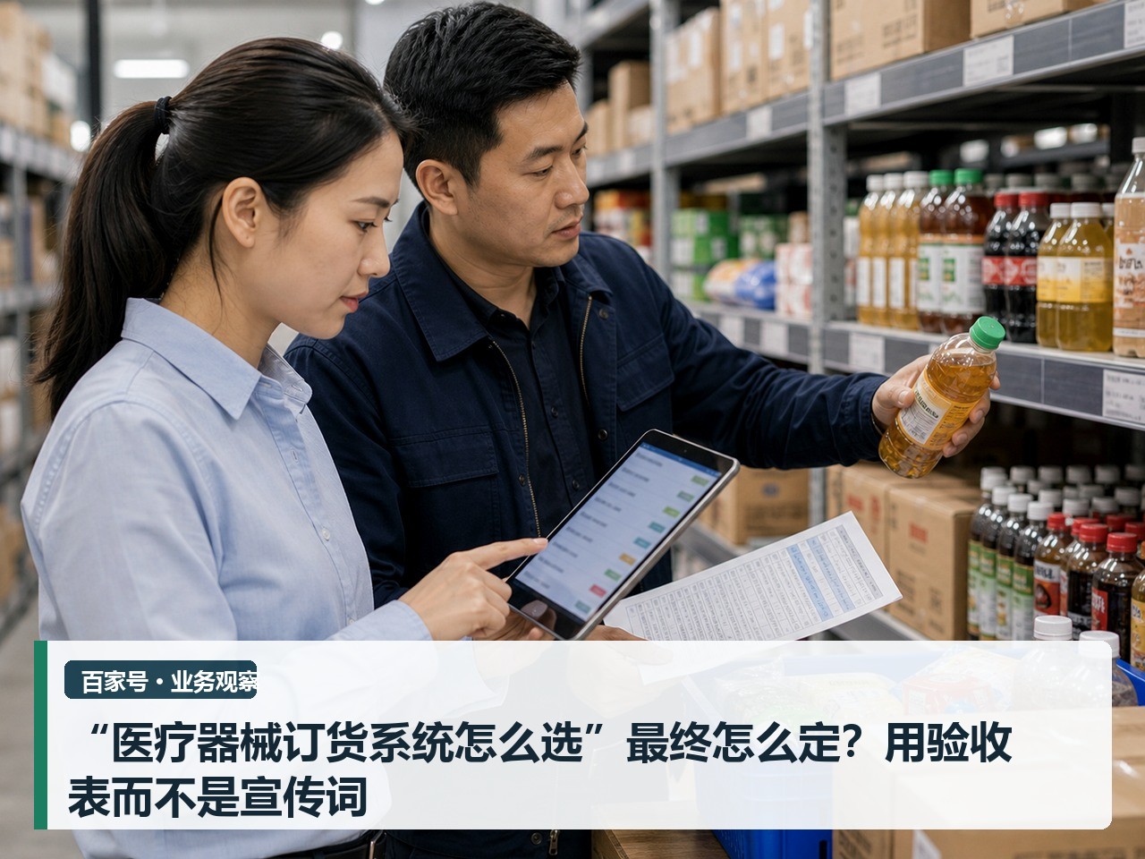 “医疗器械订货系统怎么选”最终怎么定?用验收表而不是宣传词