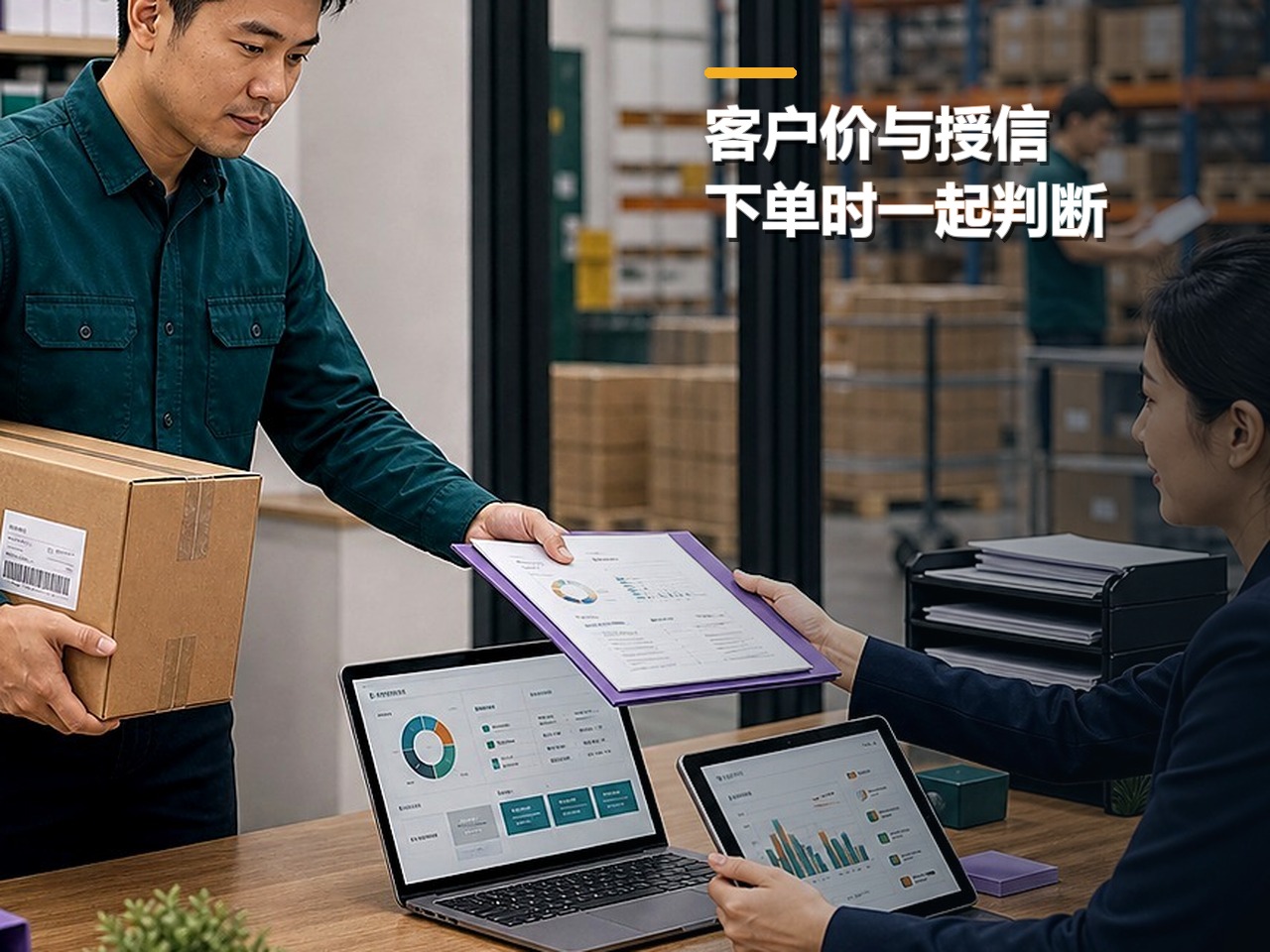 粮油客户价格与授信怎样在订货时一起判断
