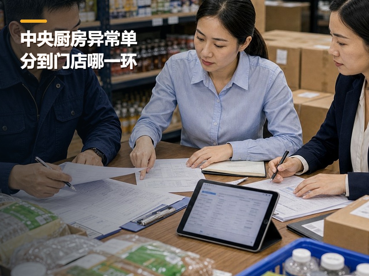 一笔餐饮连锁异常单，检验中央厨房订单如何分发到门店哪一环