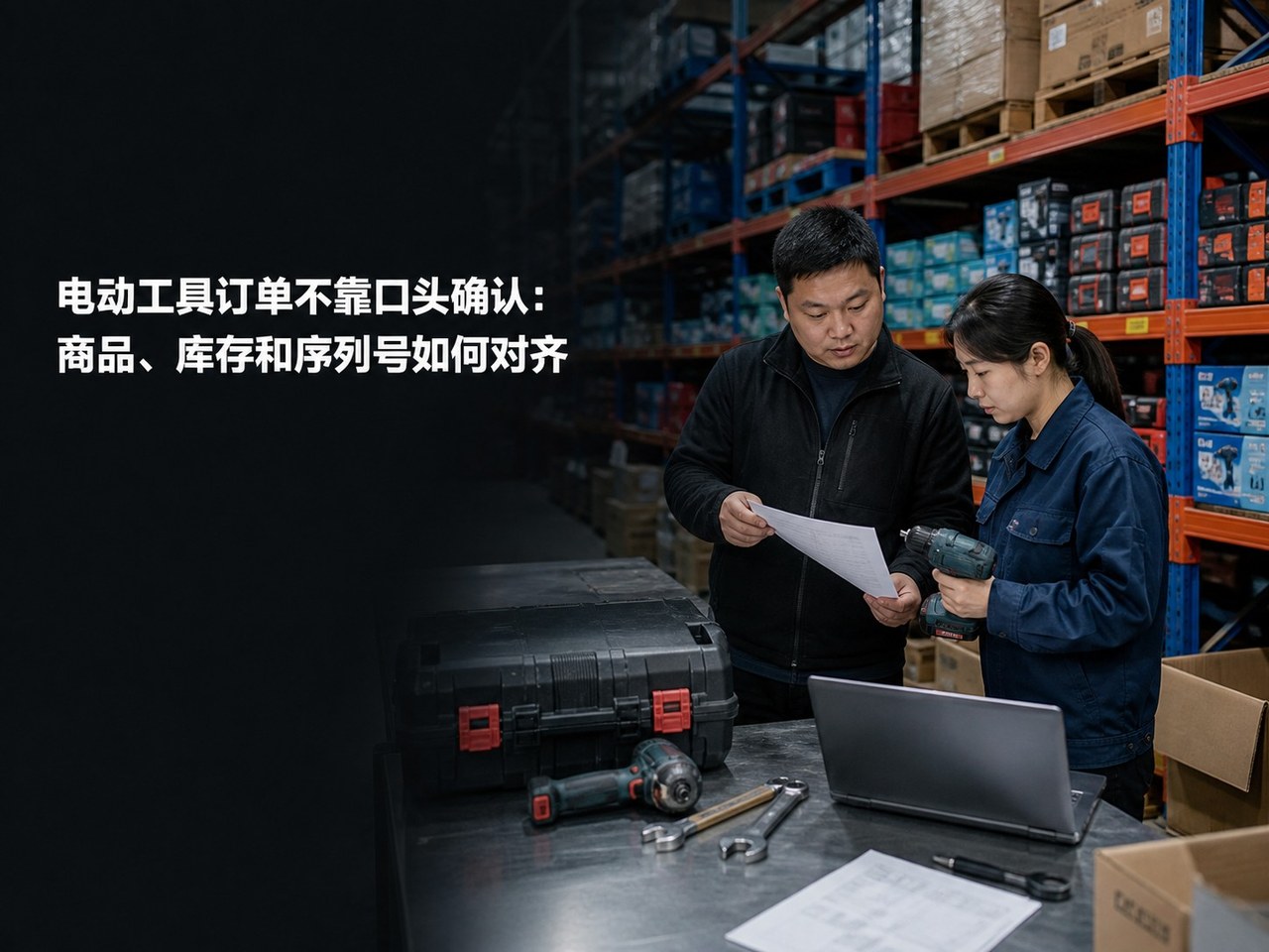 电动工具订单不靠口头确认：商品、库存和序列号如何对齐