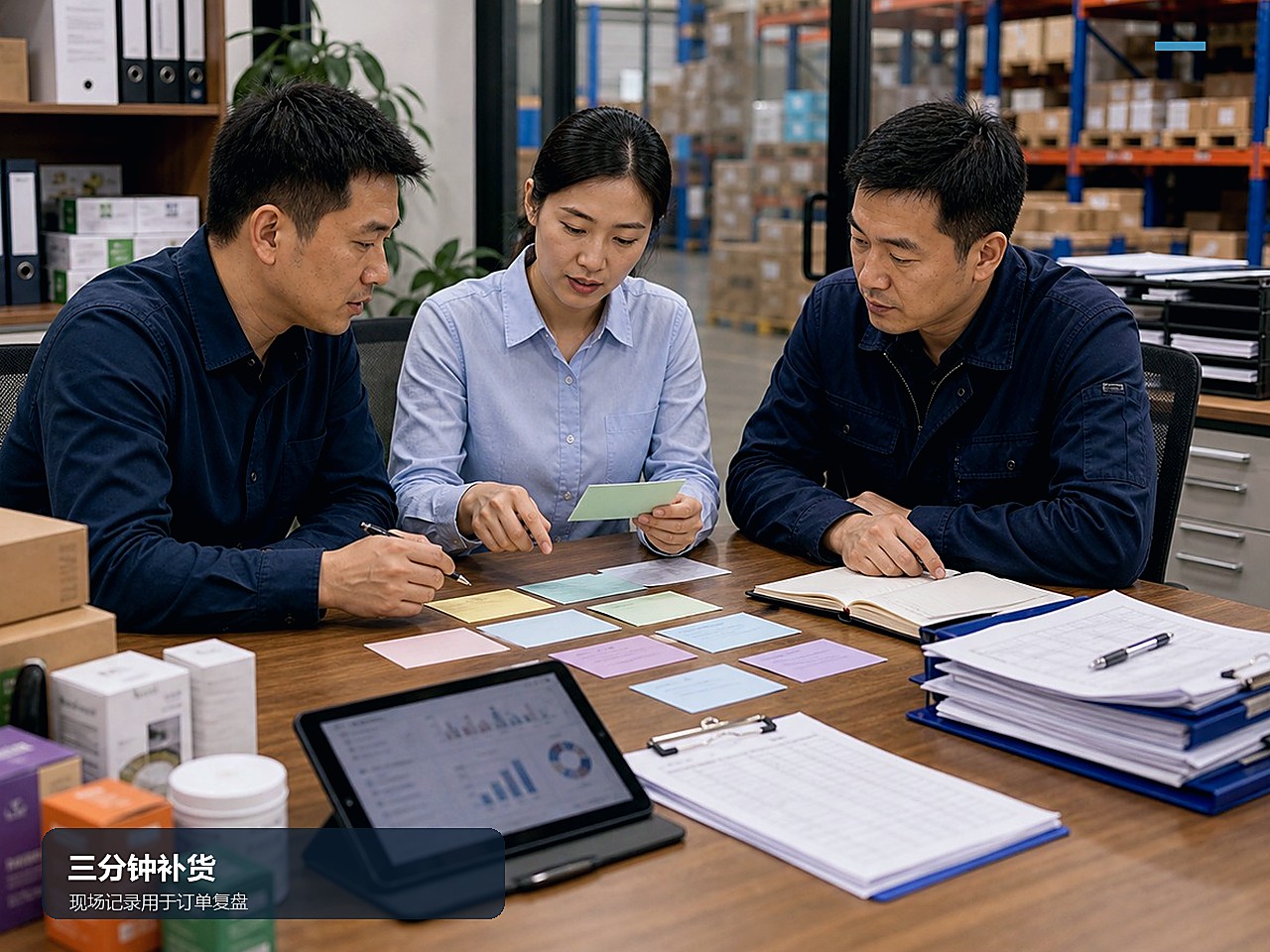 客户与业务资料核对现场