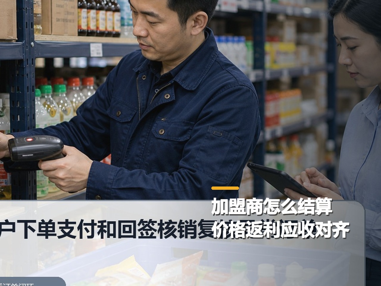 餐饮连锁加盟商结算，看价格返利和应收