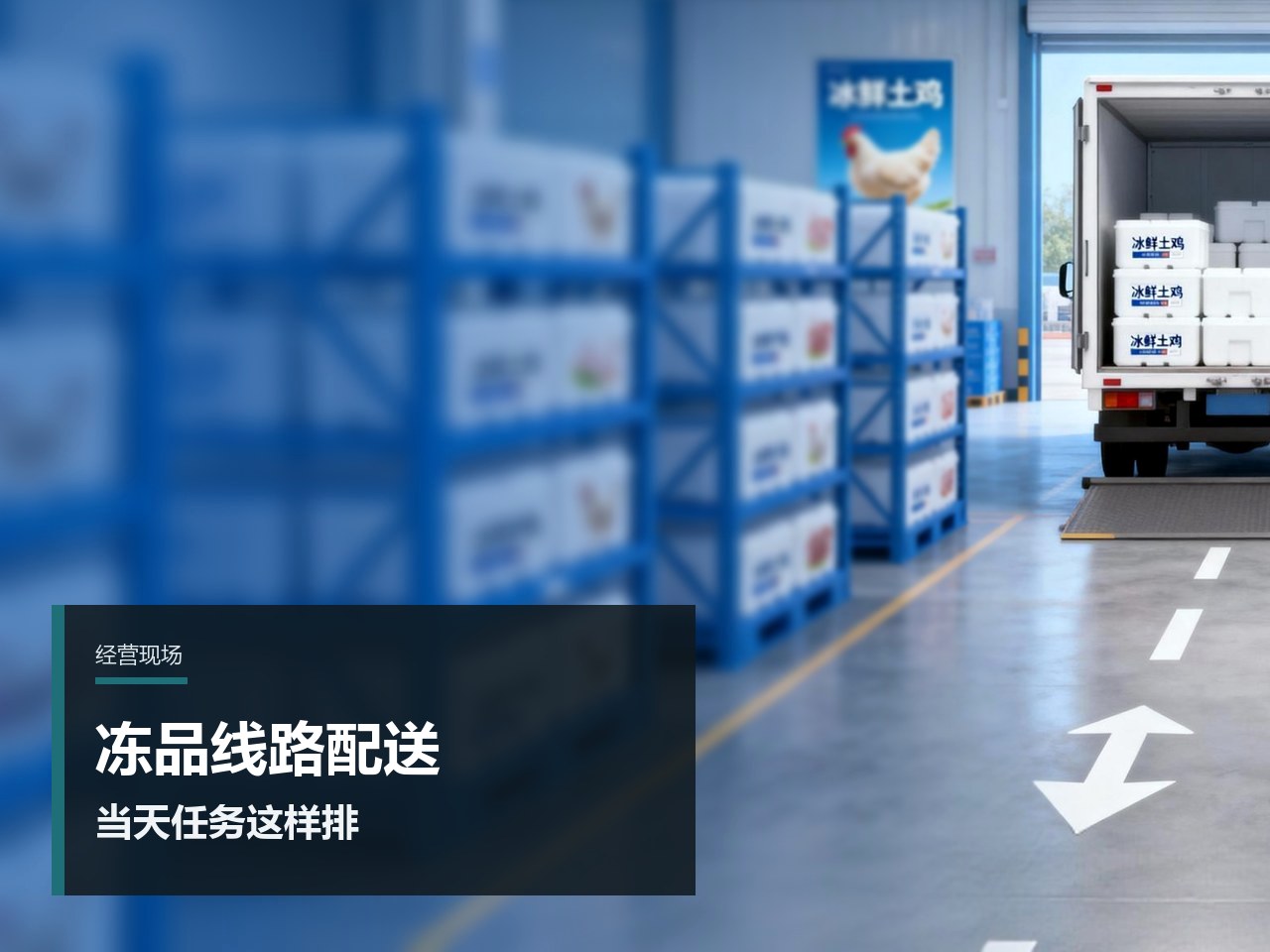 冻品批发配送怎样按线路安排当天送货任务