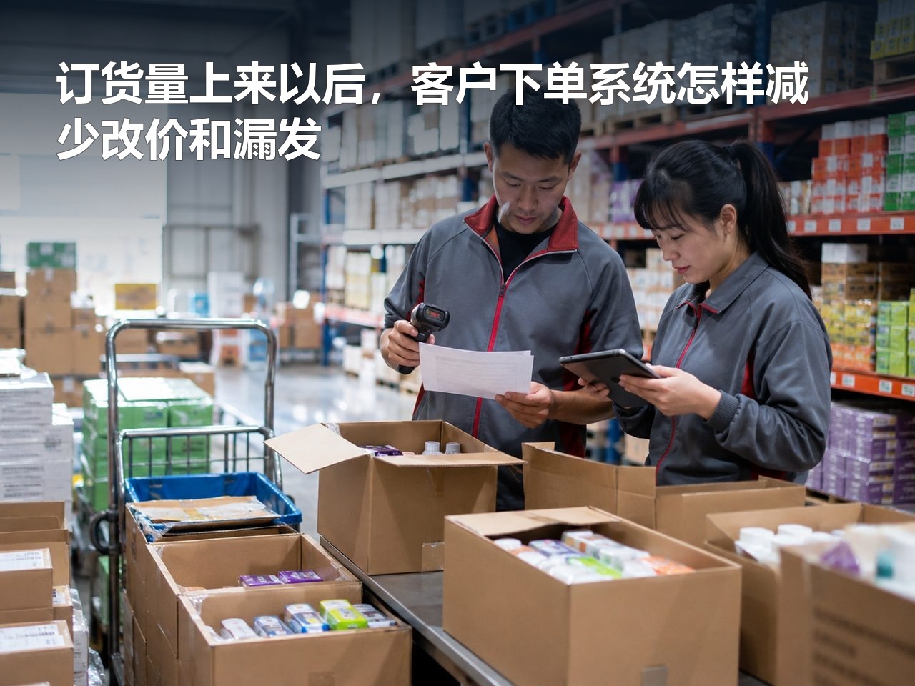 订货量上来以后，客户下单系统怎样减少改价和漏发
