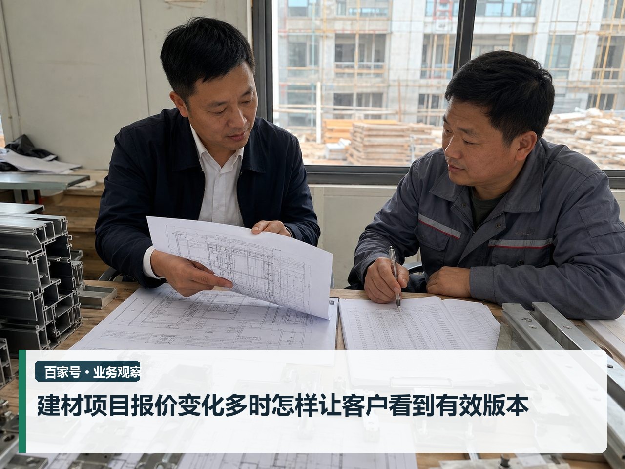 建材项目报价变化多时怎样让客户看到有效版本