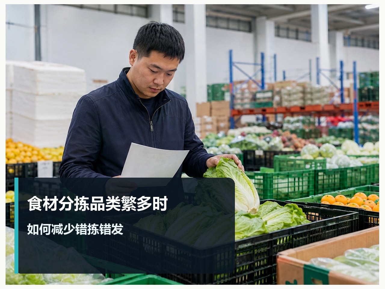 食材分拣品类繁多时如何减少错拣错发问题