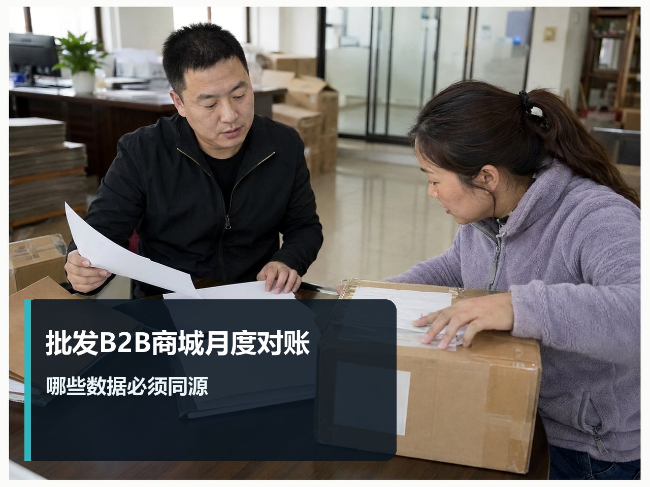 从月度对账看批发B2B商城，哪些数据必须同源