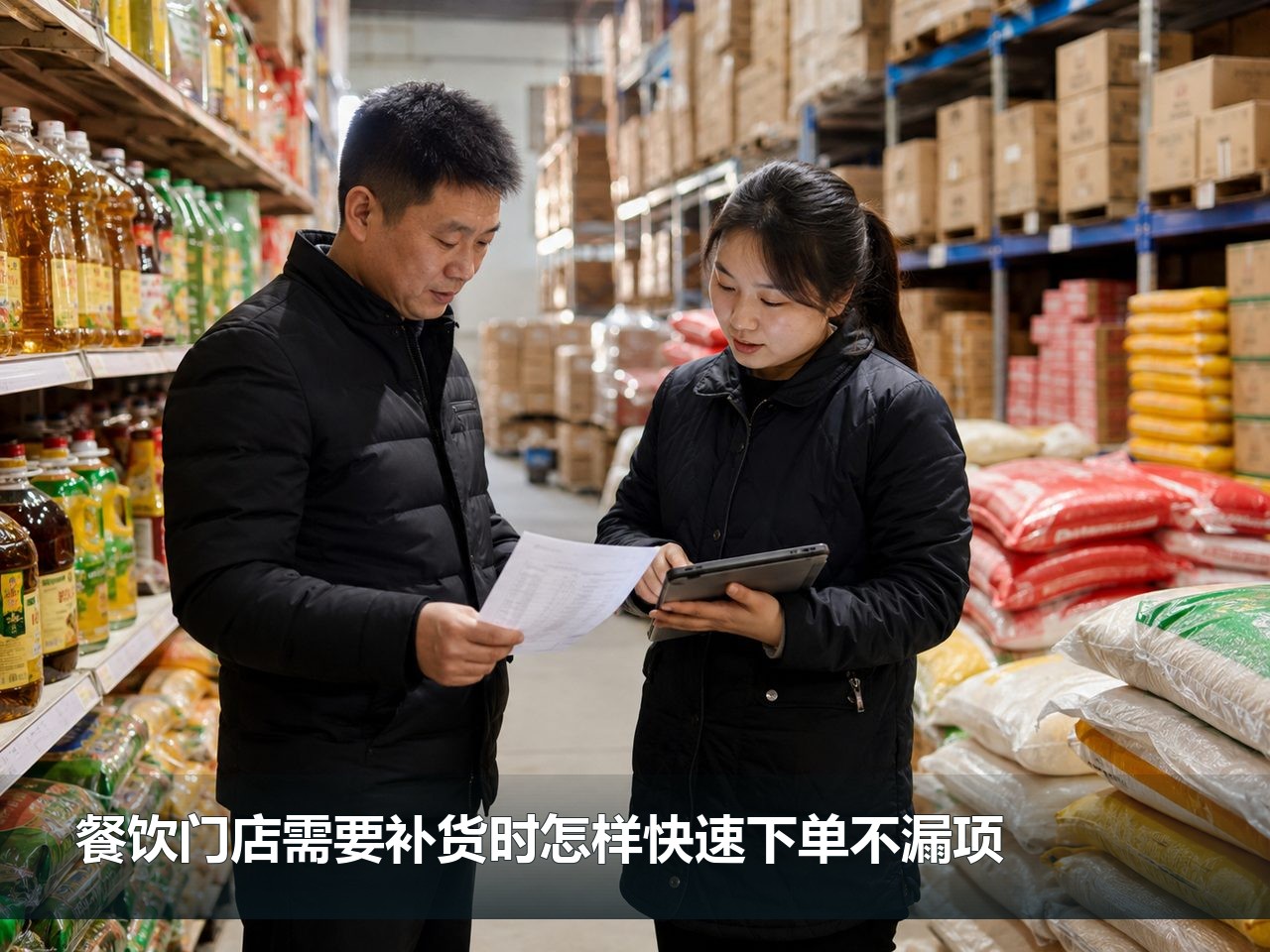 餐饮门店需要补货时怎样快速下单不漏项